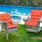 Tufted Outdoor Patio Chair Seating Pad with 4 Attached String Ties